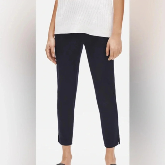 Eileen Fisher Pants - NWT Eileen Fisher Organic Cotton Slim Ankle Pant Black Size Small
